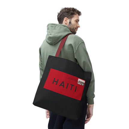 Haiti Postage Limited Edition Heritage Tote Bags Retro Seal Design - CreoleSizzle