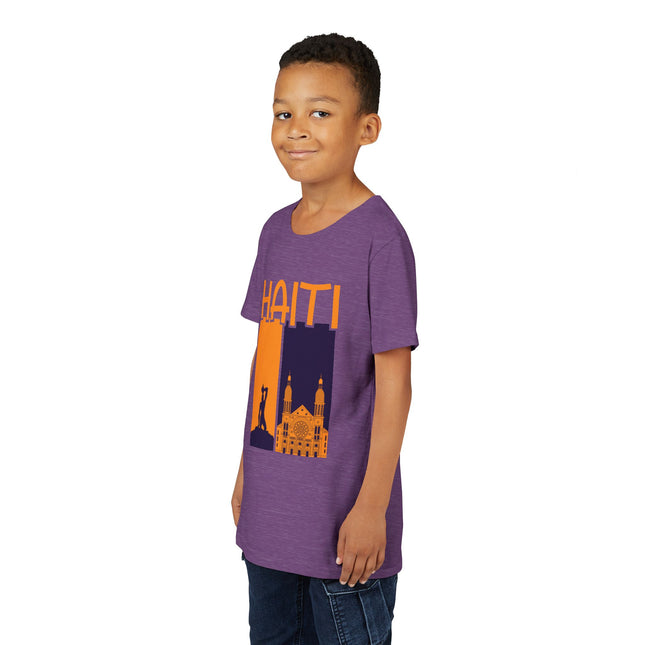 The Spirit of Haiti Youth Cultural Pride Tee Freedom & Faith Design Kids Premium Short Sleeve