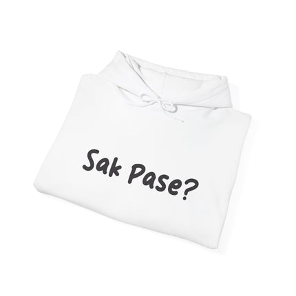 Sak Pasè? Haitian Greeting Hoodie Cultural Streetwear Unisex Premium Hooded Sweatshirt Caribbean Pride Series