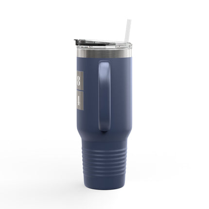 1804 Travel Mug – Haitian Independence Insulated Tumbler – Durable 1804 Haiti Pride Cup with Handle and Straw Insulated Travel Mug, 40oz - CreoleSizzle