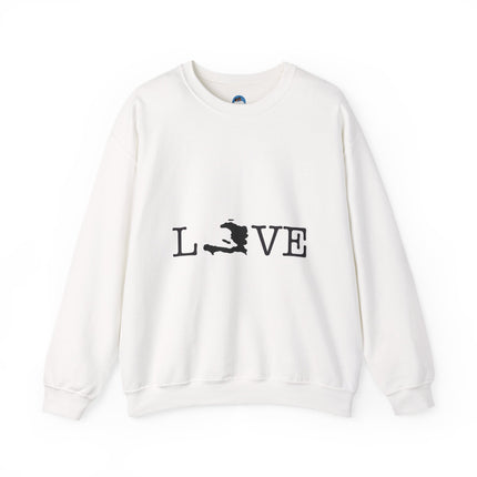 LOVE Haitian Island Edition Sweatshirt Minimalist Heritage Series Love Crewneck Sweatshirt