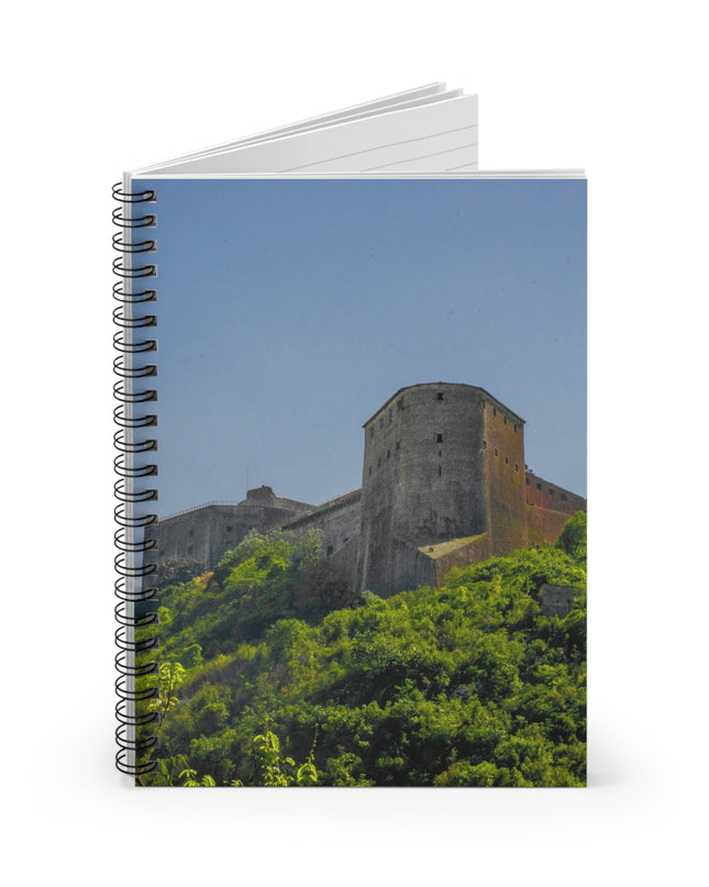 Citadelle Laferrière Notebook – Haitian Heritage Spiral Journal – 118 Pages Lined Paper - CreoleSizzle