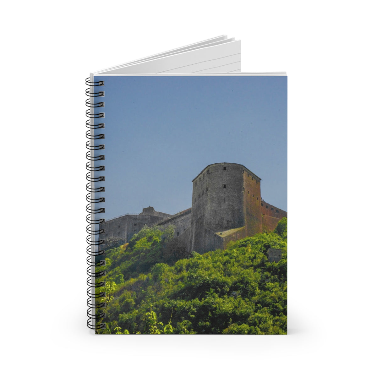 Citadelle Laferrière Notebook – Haitian Heritage Spiral Journal – 118 Pages Lined Paper