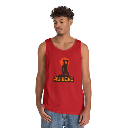 Ayibobo Heritage Tank Top Nèg Mawon Graphic Unisex Shirt Haitian Spiritual Streetwear Outdoorsy Vibe