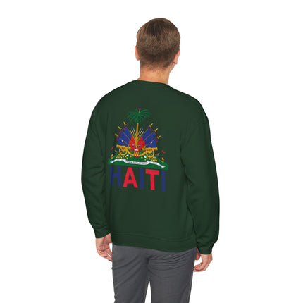 Ayiti Pride Haitian Heritage Crewneck Sweatshirt Unisex Fleece Cozy Cultural Apparel, Casual Fashion, Gift for Him/Her