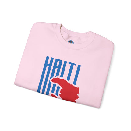 Bold Identity Haiti Pride Crewneck Sweatshirt Diaspora Heritage Series Unisex Premium Streetwear
