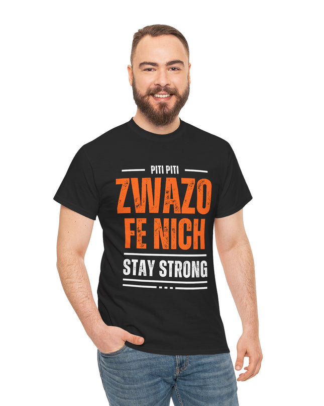 Piti Piti Zwazo Fe Nich T-Shirt – Haitian Proverb Tee, Stay Strong Motivational Shirt, Unisex Cotton Comfort Fit - CreoleSizzle