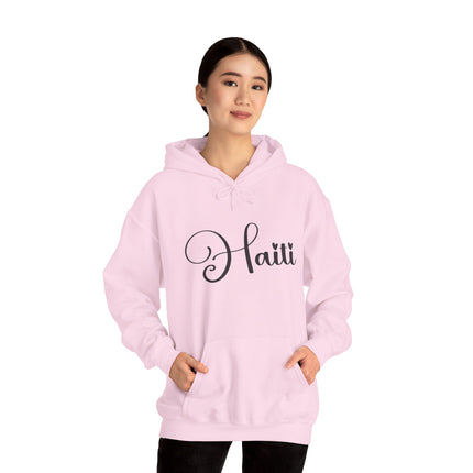 The Calligrapher’s Mark Minimalist Haiti Hoodie Cultural Pride Series Unisex Premium Hoodie