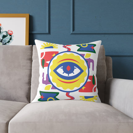 Ancestral Vision Pillow Afro-Haitian Mysticism Design Creole Protection Symbol Limited Cultural Drop - CreoleSizzle