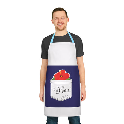 Haiti Hibiscus Pocket Premium Heritage Apron Limited Artist Edition