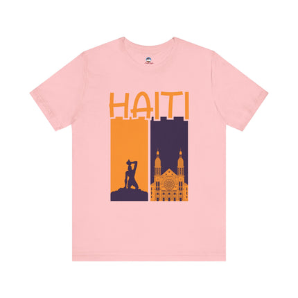 Faith & Freedom Dual Icon Tee Haitian Heritage Series Unisex Premium Jersey Haiti Graphic Tee