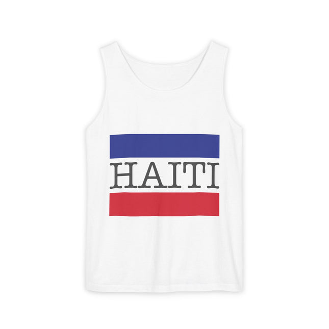 Haiti Pride Tank Top Flag Emblem Heritage Shirt Unisex Summer Streetwear Everyday Haiti Collection