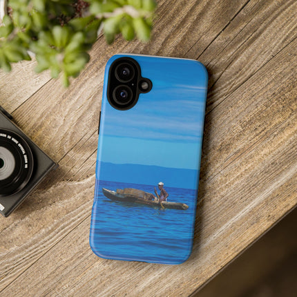 Haitian Fisherman Phone Case – Coastal Art Design – Durable, Stylish Caribbean Inspired Case - CreoleSizzle