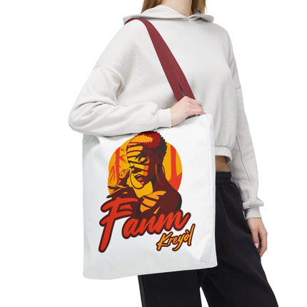 Fanm Kreyòl Limited Edition Heritage Tote Creole Woman Empowerment Design - CreoleSizzle