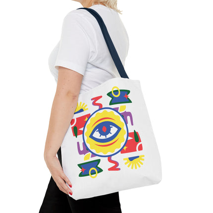 Vodou Eye Haitian Spiritual Art Tote Afro-Haitian Mysticism Design - CreoleSizzle