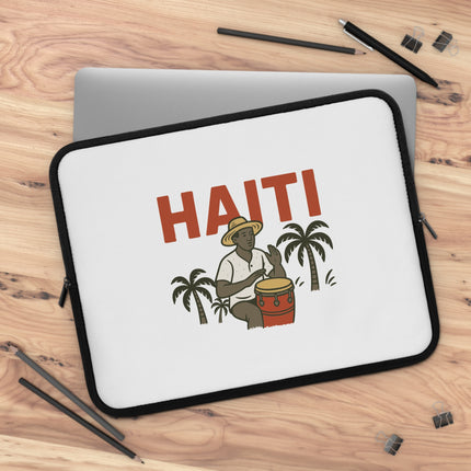 Haiti Roots and Palms Agricultural Heritage Laptop Sleeve Land Legacy Series - CreoleSizzle