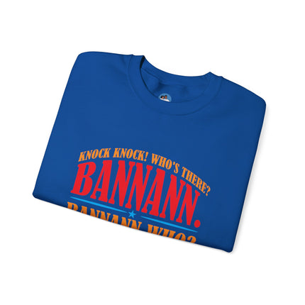 Bannann Peze Crewneck Sweatshirt  A Playful Nod to Haitian Humor and Flavor - CreoleSizzle