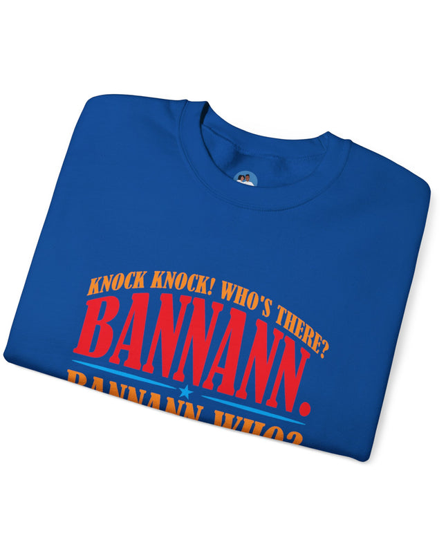 Bannann Peze Crewneck Sweatshirt  A Playful Nod to Haitian Humor and Flavor - CreoleSizzle