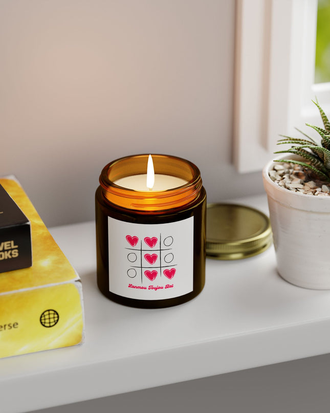 Love Candle Lanmou Toujou Bat Haitian-Inspired Romantic Gift Scented Candles, Coconut Apricot Wax (4oz, 9oz) - CreoleSizzle