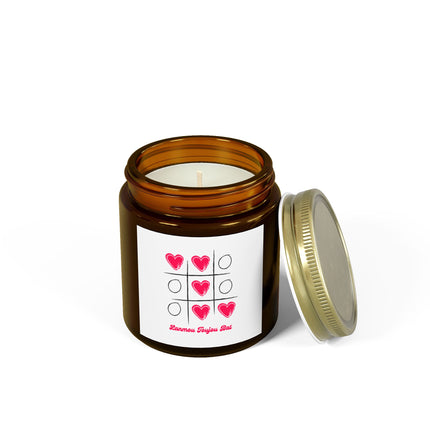 Love Candle Lanmou Toujou Bat Haitian-Inspired Romantic Gift Scented Candles, Coconut Apricot Wax (4oz, 9oz) - CreoleSizzle