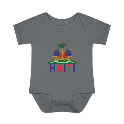 Ayiti in Crayon Haitian Pride Infant Baby Bodysuit Cultural Heritage Baby Onesie Diaspora Babywear Cute Baby Clothes