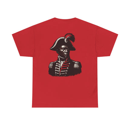The Visionary’s Gaze Toussaint-Inspired Graphic T-Shirt Haitian Freedom Series Unisex Heavy Cotton T-Shirt