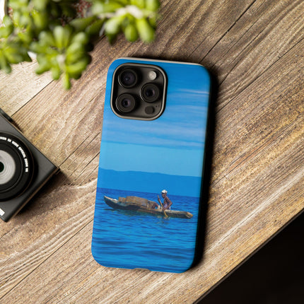 Haitian Fisherman Phone Case – Coastal Art Design – Durable, Stylish Caribbean Inspired Case - CreoleSizzle