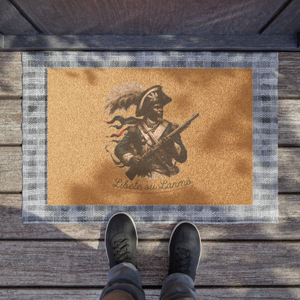 Liberté ou Lamo Haitian Revolution Heritage Doormat Limited Artist Edition