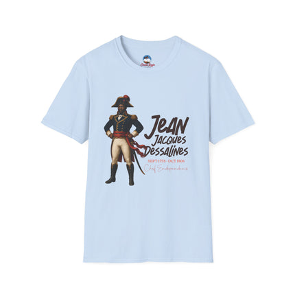 Jean-Jacques Dessalines Freedom Forged in Fire T-Shirt Haitian Independence Leader Unisex Softstyle T-Shirt