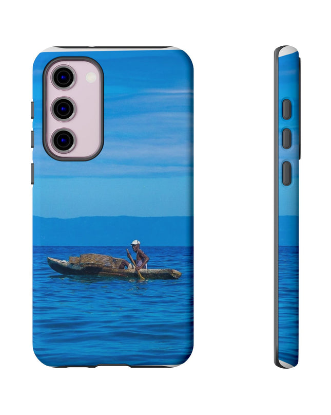 Haitian Fisherman Phone Case – Coastal Art Design – Durable, Stylish Caribbean Inspired Case - CreoleSizzle