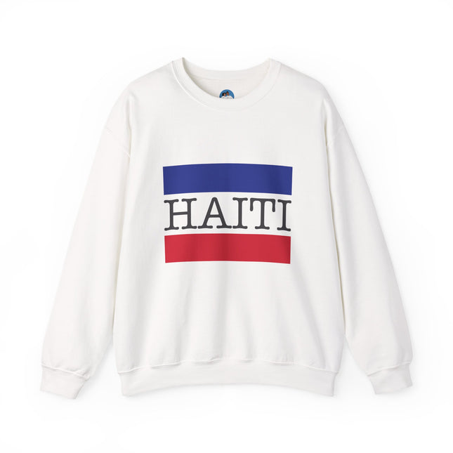 Haitian Pride Crewneck Sweatshirt Unisex Flag Design Pullover Cozy Heritage Apparel & Gift