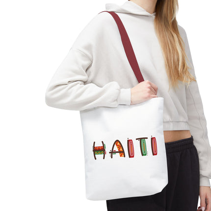 Haiti Art Limited Edition Heritage Tote Bag African Roots Design - CreoleSizzle