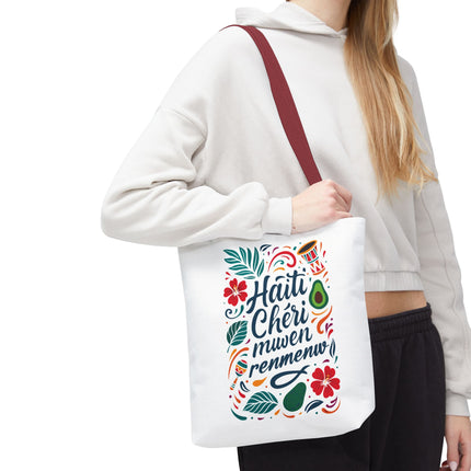 Haiti Chéri Mwen Renmenw Limited Edition Heritage Tote Love Letter to Haiti - CreoleSizzle