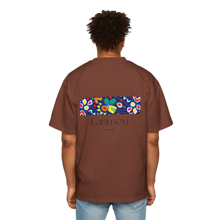 Lanmou Love Oversized Tee Haitian Heritage Streetwear, Trendy Layering Piece Unisex Premium Casual T-Shirt Haitian Street Vibes Graphic on Back