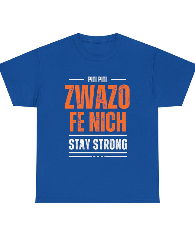 Piti Piti Zwazo Fe Nich T-Shirt – Haitian Proverb Tee, Stay Strong Motivational Shirt, Unisex Cotton Comfort Fit - CreoleSizzle