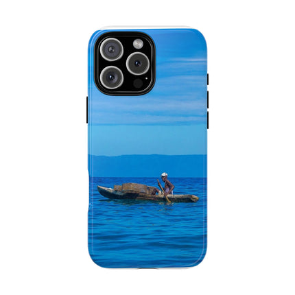 Haitian Fisherman Phone Case – Coastal Art Design – Durable, Stylish Caribbean Inspired Case - CreoleSizzle