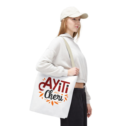 Ayiti Chéri Limited Edition Heritage Tote Bag Sweet Haiti Design - CreoleSizzle