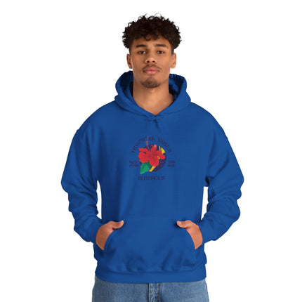 Tropical Vibes Hoodie Premium Unisex Floral Sweatshirt Hibiscus Graphic Hoodie Caribbean Inspired Beachwear