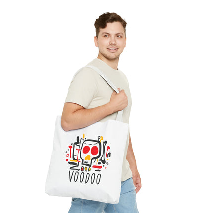 Voodoo Art Haitian Spiritual Symbols Tote Afro-Caribbean Vodou Design - CreoleSizzle
