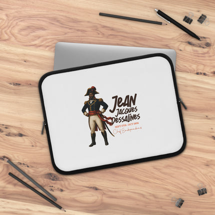 Jean Jacques Dessalines The Warrior March Haitian Revolutionary Leader Laptop Sleeve - CreoleSizzle