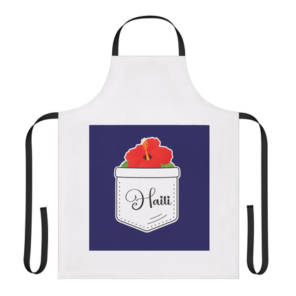 Haiti Hibiscus Pocket Premium Heritage Apron Limited Artist Edition