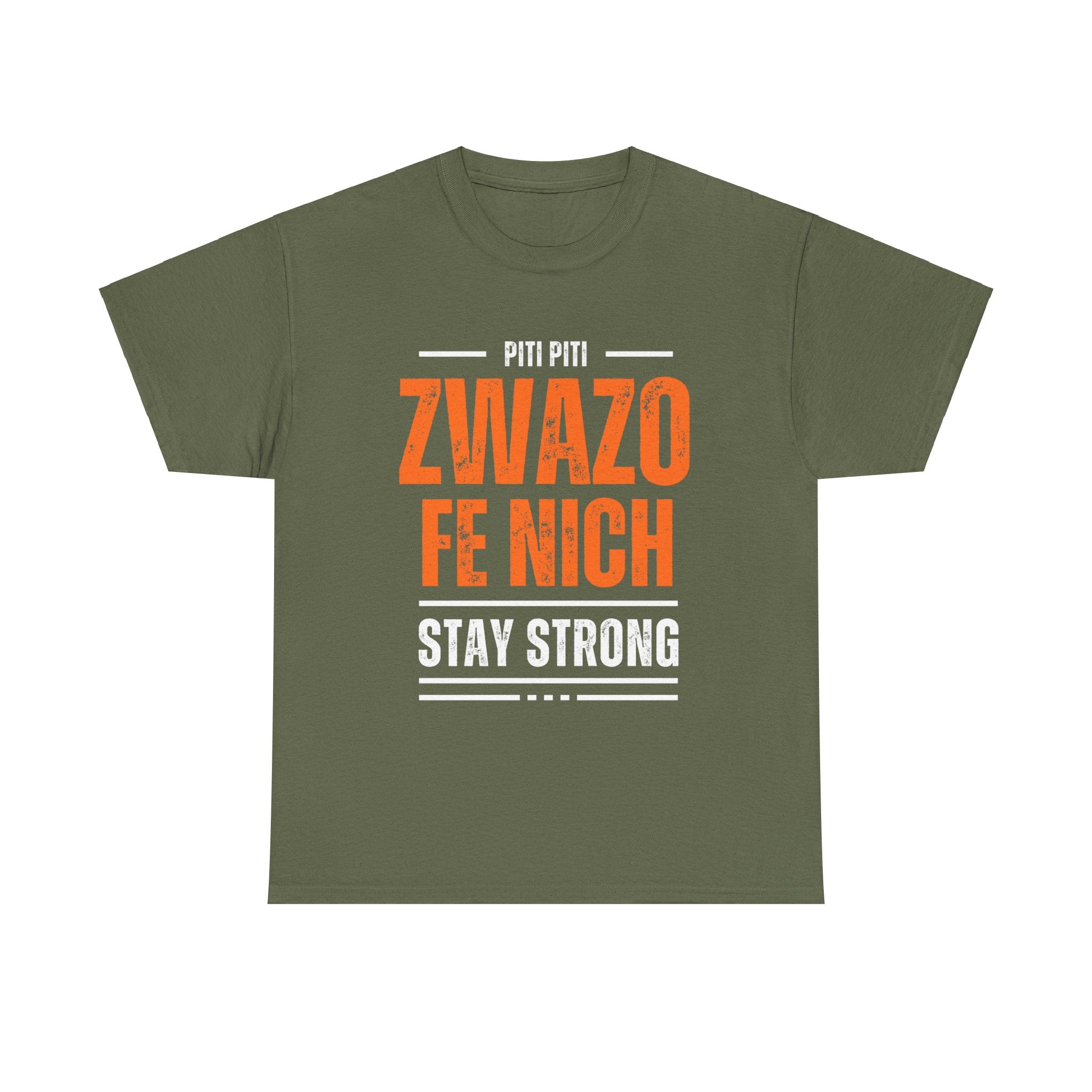 Piti Piti Zwazo Fe Nich T-Shirt – Haitian Proverb Tee, Stay Strong Motivational Shirt, Unisex Cotton Comfort Fit