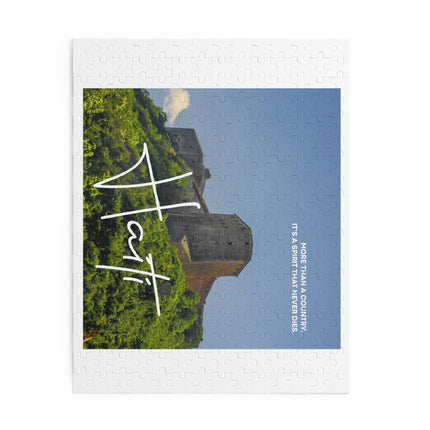 Citadelle Laferrière Spirit That Never Dies Puzzle Minimalist Haitian Heritage Edition - CreoleSizzle