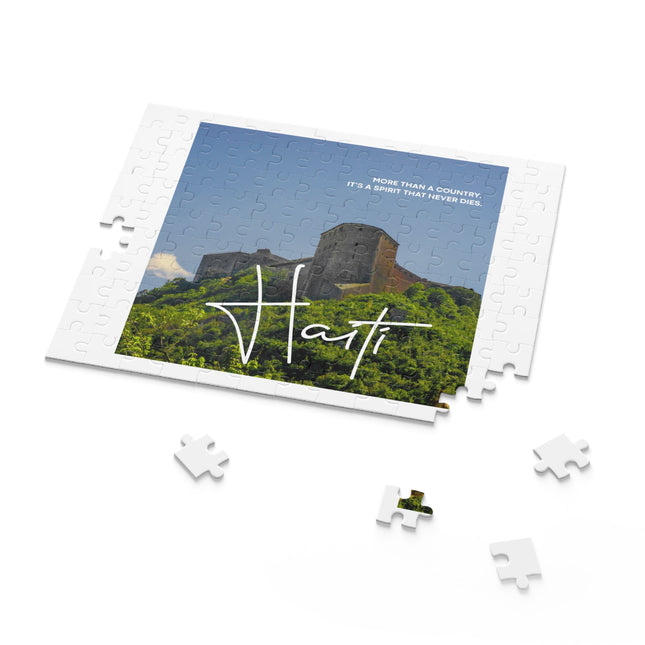 Citadelle Laferrière Spirit That Never Dies Puzzle Minimalist Haitian Heritage Edition - CreoleSizzle