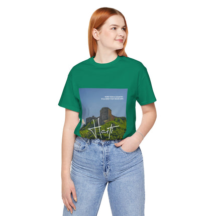 Citadelle Legacy Tee  Haiti’s Unbreakable Spirit Minimalist Heritage Design Unisex Premium T-Shirt