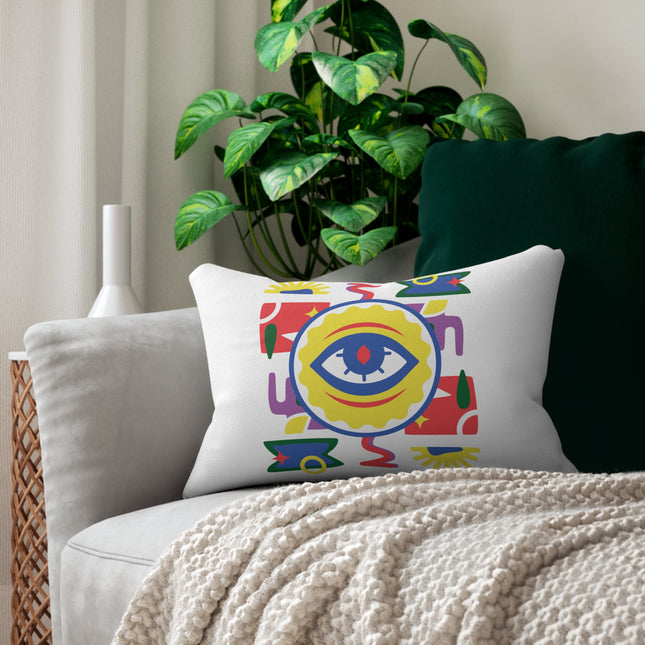 Eye of Protection Afro-Haitian Artist Edition Talisman Pillow Vodou Inspired Design - CreoleSizzle