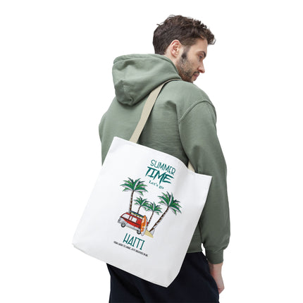Summer Time Haiti Limited Edition Tropical Design Tote Haitian Beach Vibes - CreoleSizzle