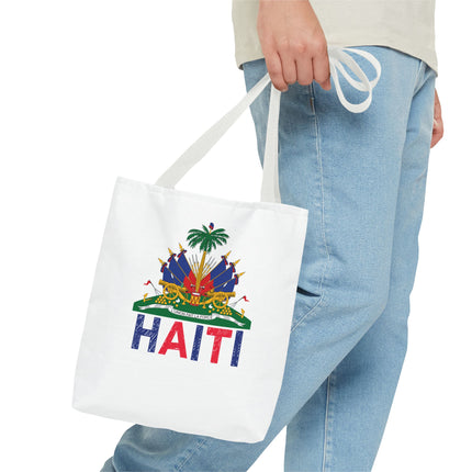 Ayiti Crayon Emblem Educational Heritage Tote Bag Diaspora Kids Edition - CreoleSizzle