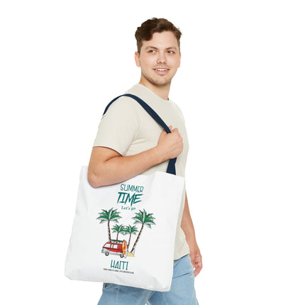 Summer Time Haiti Limited Edition Tropical Design Tote Haitian Beach Vibes - CreoleSizzle