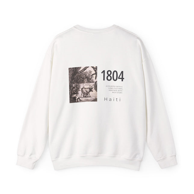 1804 Memory Capsule Haitian Independence Crewneck Heritage Reflection Series Unisex Premium Sweatshirt